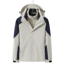 Leon男款防水防風三合一可拆式登山夾克 JY275