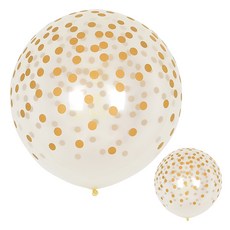 Sempertex 金色點點氣球 90cm, 透明度, 2個