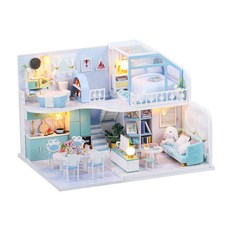 KkomiDEAL DIY 袖珍屋 2020-47 藍色愛心 + 製作工具, 混合顏色