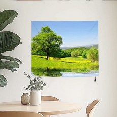 상상후 풍경 패브릭포스터 공간 분리 가림막, 레이크파크