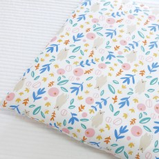 Re Life涼爽人造絲夏季坐墊套 2入, 熊花