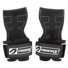 PROESCE 專業易握健身握力帶, 1雙, 黑色