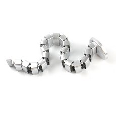 조이앤조이 사무실 케이블 전기선 정리 벨크로, 03 라운드 실버, 1개