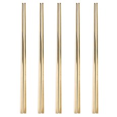 RAONNURI 素色筷子 5雙入, Real Gold