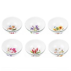 PORTmeIRION 波特玫琳恩 Exotic Botanic Garden 湯碗 6件組, 白色, 1套