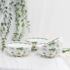 Royal Essex 辛夷印花麵碗, 4個, 混合顏色