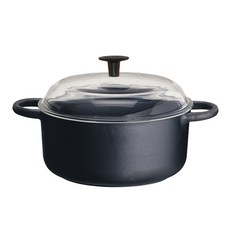 Ronneby Bruk Original雙耳鑄鐵鍋 8L+玻璃鍋蓋 178050, 混色, 32cm, 1個