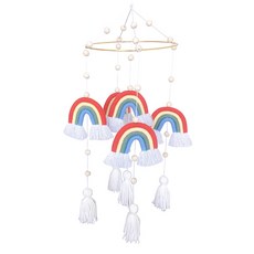 인테리어 태슬 무지개 모빌 장식 YT_RC308, 레드