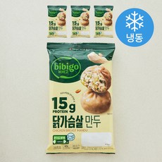 비비고 닭가슴살 만두 (냉동), 168g, 4개 168g, 4개