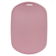 新款矽膠橢圓刻度砧板, 1個, 深粉紅色