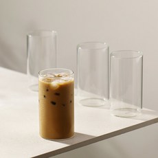 Iwooa 耐熱玻璃直筒杯 330ml, 4個