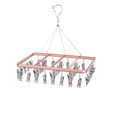 올하이 걸이형 양말 건조대 사각 11 41클립 벚꽃 가루, 1개