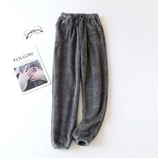 마켓에이 여성용 벨벳 극세사 잠옷바지