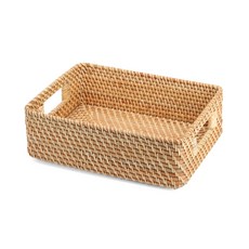 Weshin經典藤編收納籃, 混色, 1個