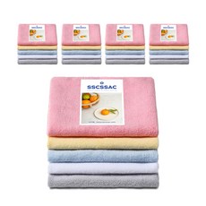 SSCSSAC 彩虹超細纖維抹布5件組, 5套
