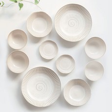 NICOTT Everyday Collection家庭2人餐具組 亞麻米色, 混合色, 10種