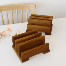 Bueokdaom 柚木抗菌砧板架 3格, 1個, 棕色