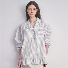 DEW E DEW E 女款荷葉邊襯衫