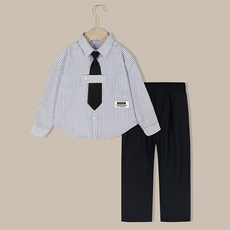 Misopapa 男童 Alvin 襯衫 + 褲子套裝