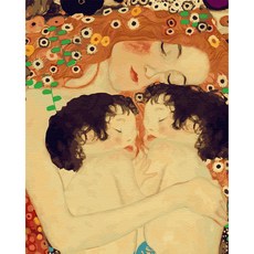 Play about 油畫點點畫DIY名畫繪製 40*50cm 克林姆的母親與孩子, 1個, 混色