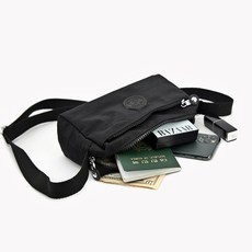 MissBaek 女性用 Cheokcheok 3用分離式收納斜背包 + 隨機配件組合, 黑色