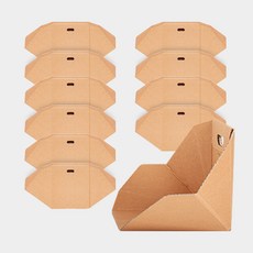 페이퍼팝 메가토트 휴대용 종이의자, 크라프트, 10개