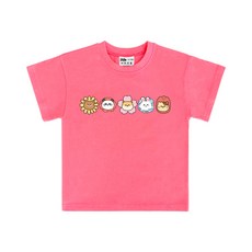 키즈크루 아동용 플라워애니멀 반팔티셔츠