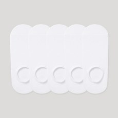 더삭스 스포츠 스탠다드 숏스니커즈 삭스 5켤레 세트 TXDSDSS, 화이트(TXDSDSSS-WH5), 1세트