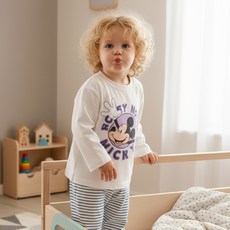 LITTLE RABBIT D Sweet Sleep 條紋睡衣上下套裝