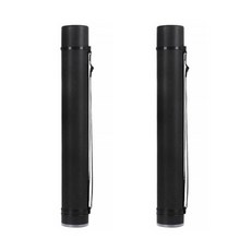 ALUV BOOK 彩色美術圖紙畫具筒 黑色, 2個