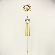 金屬玄關風家居裝飾門鈴太陽, 黃金色
