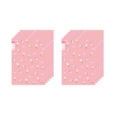 ibis 女童冰淇淋圖案閱讀筆記本 3-6年級適用, 10入, 混色