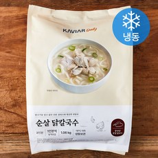 캐비아데일리 순살 닭칼국수 2인분 (냉동), 1.06kg, 1개