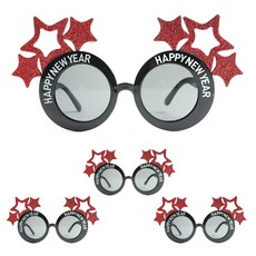 PARTYHAE 新年快樂眼鏡, 紅星, 4個
