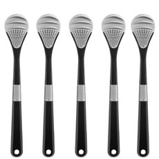 곰지홈 소프트 백태 제거 혀 클리너 블랙, 5개