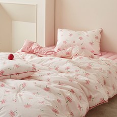 마틸라 아동용 디어프렌드 고밀도 순면 차렵이불 + 베개커버 세트, 생일파티