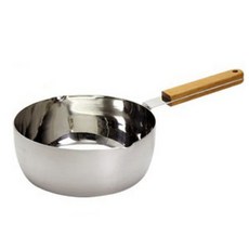 ambai 電磁爐適用日本製木柄把手不鏽鋼湯鍋, 21.5*8*37.8cm, 單色