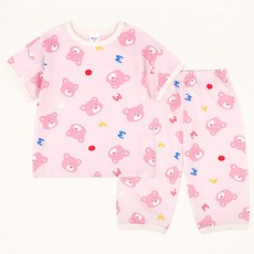 mollimelli friends 兒童Minky小熊寬鬆版家居服上下套裝