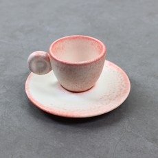 Dalsogum 韓國製陶瓷迷你濃縮咖啡杯, 1個, 粉紅雪酪