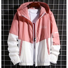 블랙101 남성용 테니모 배색 후드 바람막이 점퍼 FC-2321074