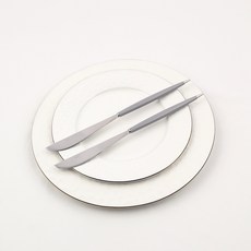 Bogen Montblanc 可愛餐具餐刀, 2個, 灰色