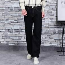 타운클로 남성용 K뒷밴딩 워싱 세미와이드 청바지