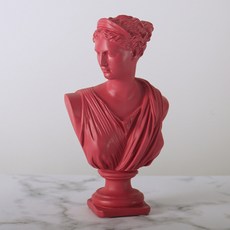 羅馬男女室內裝飾雕像 YT_RC115, 女 紅色
