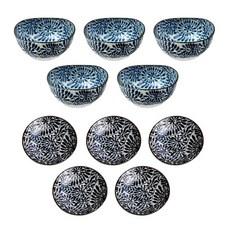 陶瓷醬料碟 2款 各5入組, 混合, 1套