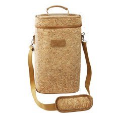 Aroi軟木野餐葡萄酒袋 拉鍊型 2格, 軟木, 1個