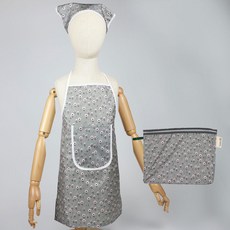 BEBE CHOUETTE 兒童防水圍裙頭巾收納袋套裝