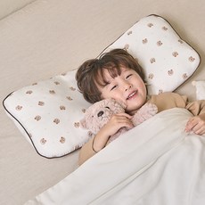 La vikit 涼感平坦嬰幼兒枕頭套, 咕咕熊