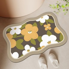 Witherhome 圓圓花園防滑地墊, 米色, 1個