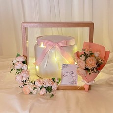 러블리팜 조화 러넌믹스 납골당 꾸미기 모음세트, 피치(D세트), 1개