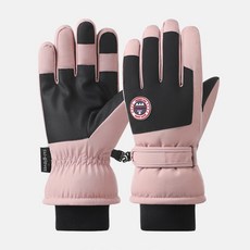 Elsso 防水防寒智慧型手機觸控滑雪手套 雙手套組 A-916, A-916粉紅色